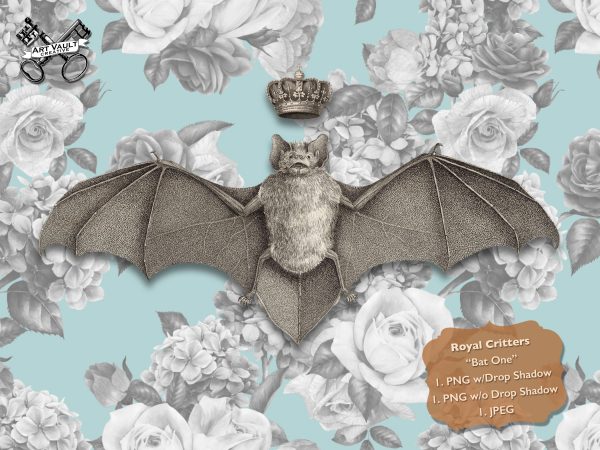 Royal Critters Bat Clipart