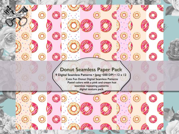 Donuts Seamless Pattern