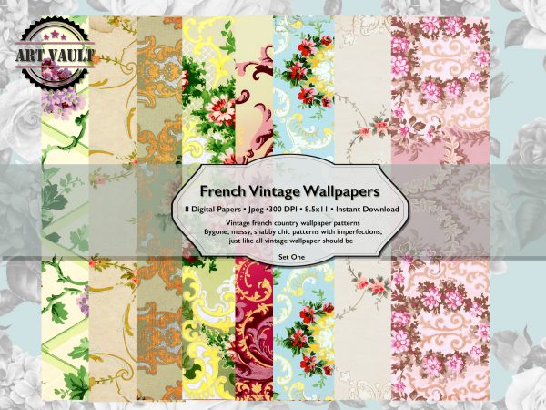 French Country Digital Paper Pack