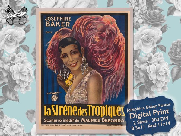 Josephine Baker Burlesque Digital Print