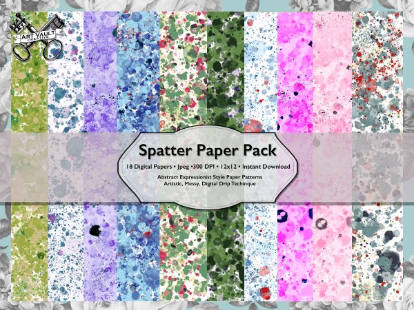 Spatter Paper Pack