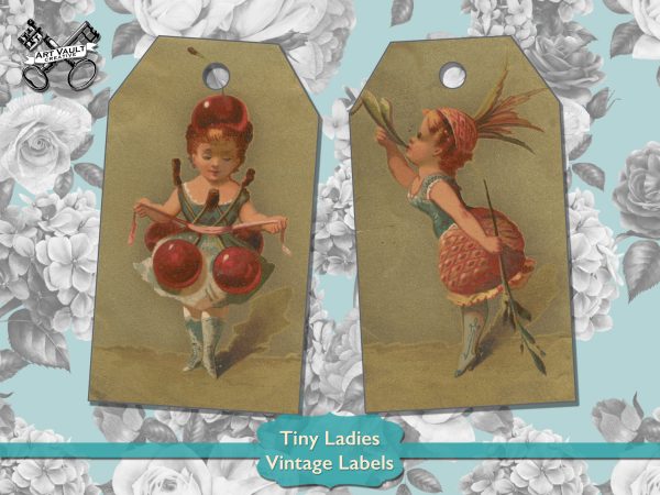 Tiny Lady Labels Tags