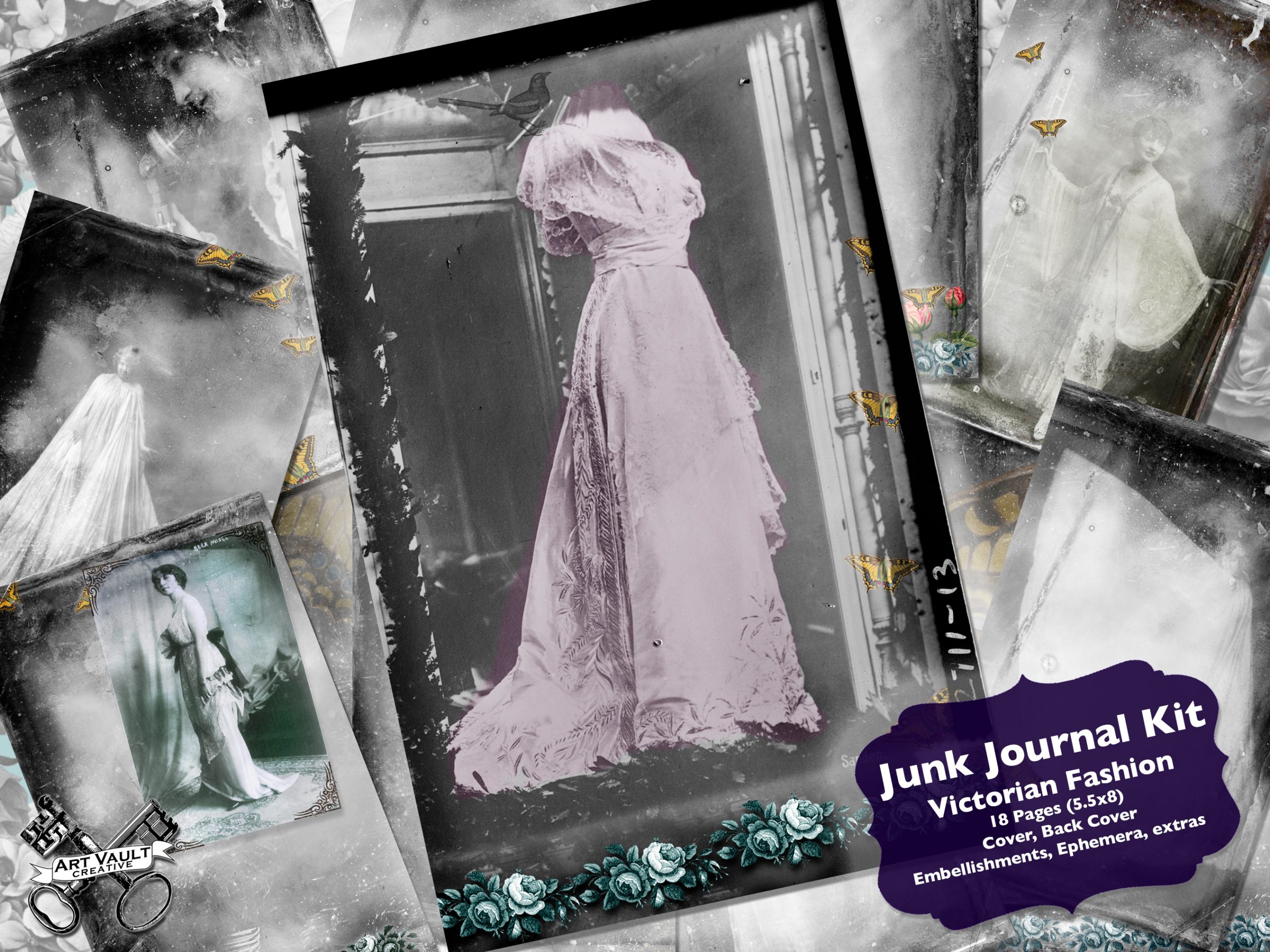 Victorian Ladies Junk Journal Kit