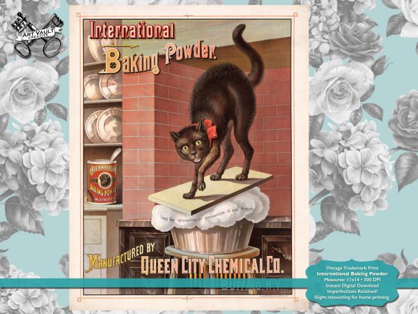 Vintage Kitty Baking Powder Advertisement
