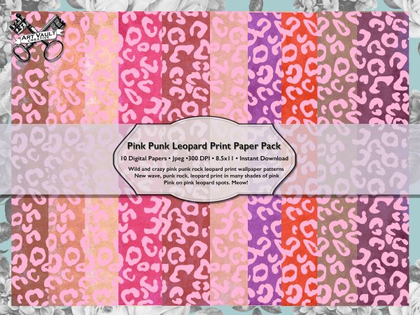 Pink Leopard Digital Paper