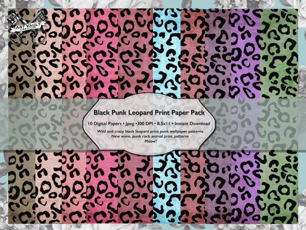 Leopard Print Scrapbook Paper