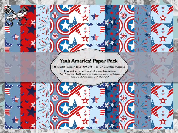 Fourth 4th Of July Seamless Pattern