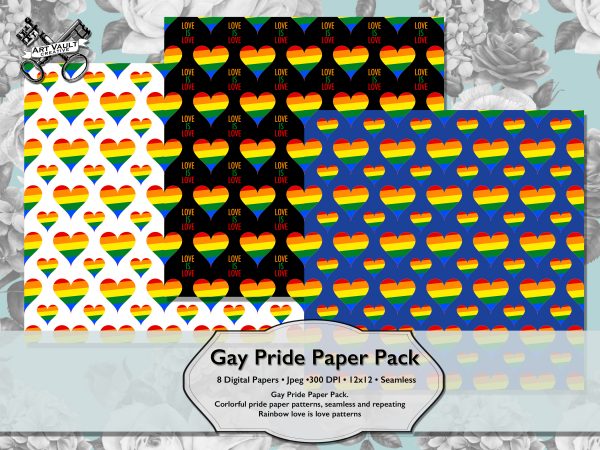 Gay Pride Printable Seamless Paper
